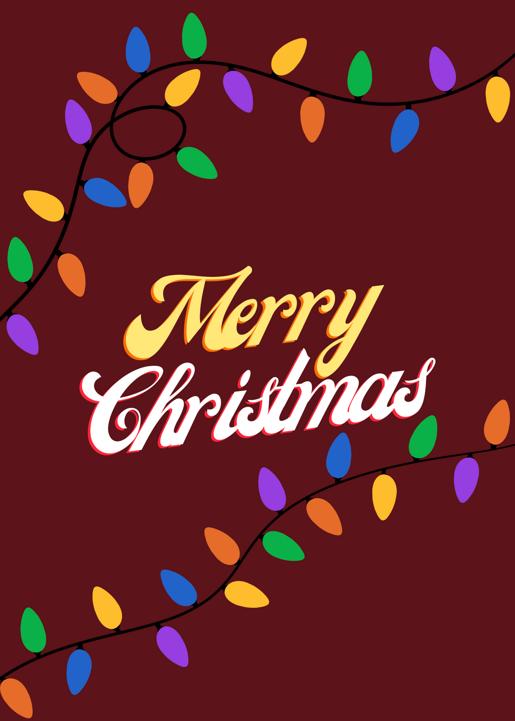 Merry Christmas Greeting Card