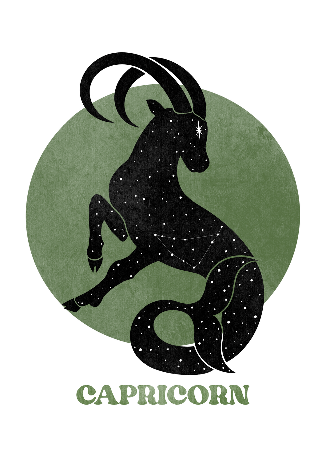 Capricorn Greeting Card