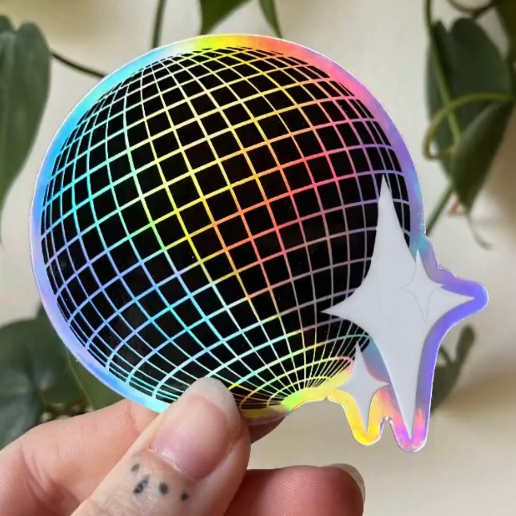 Holographic Disco Sticker