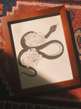 Load image into Gallery viewer, Peony &amp; Serpent Print
